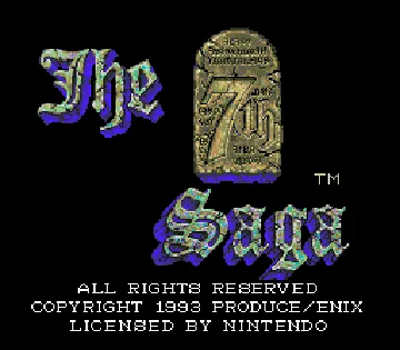 7th Saga, The (USA) screen shot title